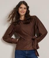 glitter top met strik