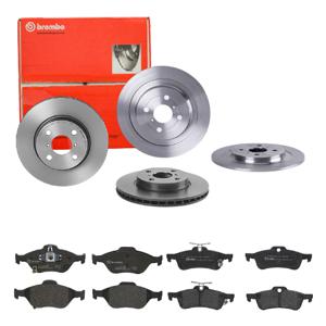 Remmenset, remschijf BREMBO, Remschijftype: Binnen geventileerd, Inbouwplaats: Achteras: , u.a. für Toyota, Daihatsu