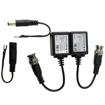 2 stuks passieve balun twisted pair transceiver (zwart)