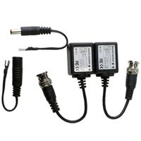 2 stuks passieve balun twisted pair transceiver (zwart)