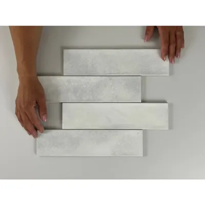 Wandtegel Moon White glans 7,5x30 wit