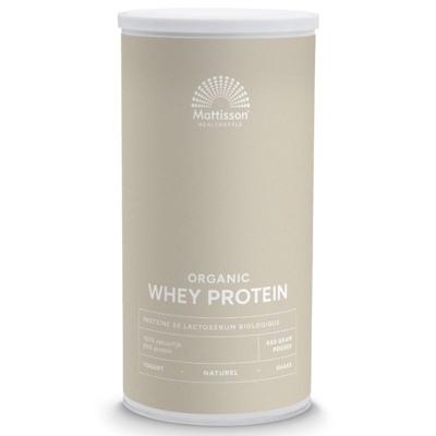 Mattisson Biologische Whey Protein Naturel Ongezoet (450 gr)