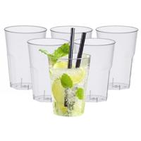 Papstar Hard plastic frisdrank/water glazen - 20x - 300 ml - herbruikbare glazen   - - thumbnail