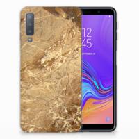 Samsung Galaxy A7 (2018) | TPU | Siliconen hoesje | Marmer Creme