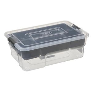 5Five Opslag sorteerbox - 5 vakjes indeling - 2 lagen - 30 x 21 x 11 cm - kunststof - opbergdoos