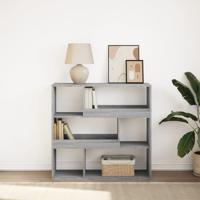 Boekenkast / kamerscherm 100x33x94,5 cm grijs sonoma eiken