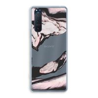Roze stroom: Sony Xperia 5 II Transparant Hoesje