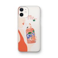 Peach please!: iPhone 12 mini Transparant Hoesje