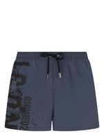 DSQUARED2 short de bain à logo imprimé - Bleu - thumbnail