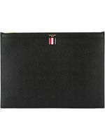 Thom Browne grand étui d'ordinateur zippé - Noir