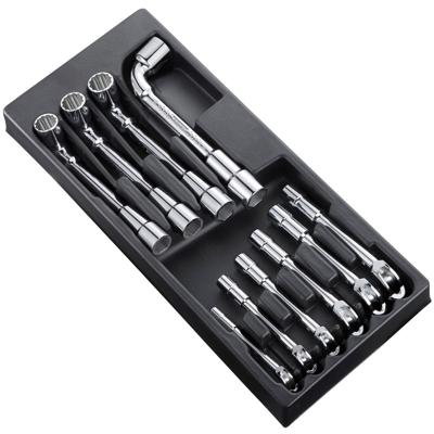 Expert by Facom Module van de 10 Gebogen Open Pijpsleutels | 6-kant x 6-kant 8->19 mm - E194939