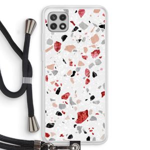 Terrazzo N°12: Samsung Galaxy A22 4G Transparant Hoesje met koord