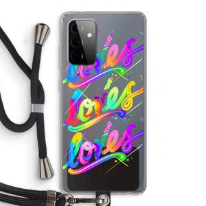Loves: Samsung Galaxy A72 5G Transparant Hoesje met koord