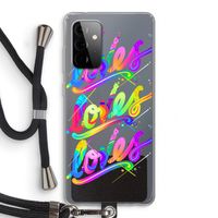 Loves: Samsung Galaxy A72 5G Transparant Hoesje met koord