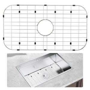 VEVOR keukengootsteenbeschermer 660 x 356 x 25,4 mm roestvrijstalen afdruiprooster spoelbakmat, spoelbakrooster bescherming van de afvoerprestaties van gootstenen, potten, pannen, borden, bestek, enz.