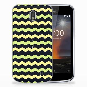 Nokia 1 TPU bumper Waves Yellow