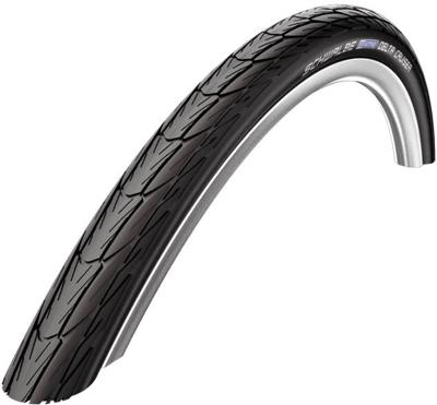 Schwalbe Buitenband delta cruiser plus punctureguard 26 x 1 3/8" / 37-590 mm - zwart met reflectie