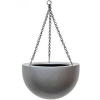 Gradient hanging bowl matt grey M - thumbnail