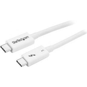 StarTech.com Thunderbolt 3 (40Gbps) USB-C kabel Thunderbolt, USB en DP compatibel 0.5m wit