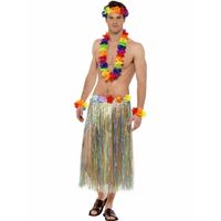 Gekleurde regenboog hawaii verkleedset - thumbnail