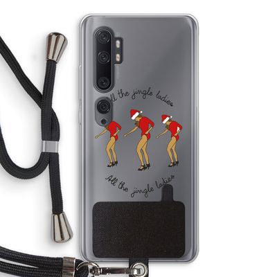 Jingle Ladies: Xiaomi Mi Note 10 Pro Transparant Hoesje met koord