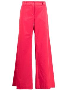 Alberto Biani pantalon palazzo à plis marqués - Rose