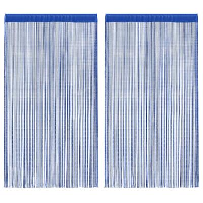 VidaXL Draadgordijnen 100x250 cm blauw 2 st