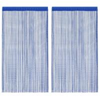 VidaXL Draadgordijnen 100x250 cm blauw 2 st