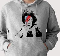Hoodie met beroemde koningin afbeelding