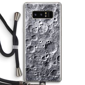 Maanlandschap: Samsung Galaxy Note 8 Transparant Hoesje met koord