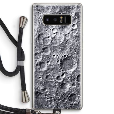 Maanlandschap: Samsung Galaxy Note 8 Transparant Hoesje met koord