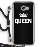 Queen zwart: Samsung Galaxy A5 (2017) Transparant Hoesje met koord