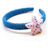 NatureZOO Haarband / Diadeem voor baby Ster Blauw/roze - thumbnail