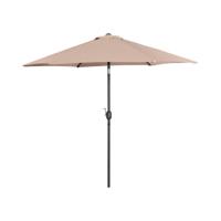 Parasol groot - crèmekleurig - zeshoekig - Ø 270 cm - kantelbaar
