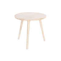 Bijzettafel DKD Home Decor Bruin Mangohout (50,5 x 50,5 x 47,5 cm)