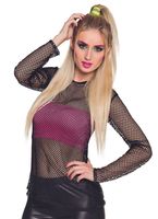 Fishnet shirt black