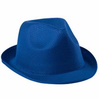 Verkleed trilby hoedje - blauw - polyester - volwassenen - Carnaval hoed