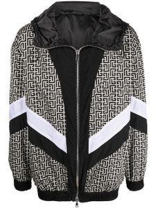 Balmain veste bomber à motif monogrammé - Noir