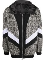 Balmain veste bomber à motif monogrammé - Noir