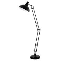 EGLO Borgillio Vloerlamp - E27 - 190 cm - Zwart - thumbnail