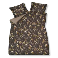 Vandyck zen garden dark chocolate dekbedovertrek