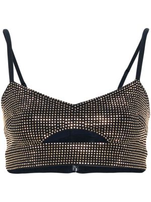 Michael Michael Kors Cropped top versierd met stras - Blauw Michael Michael Kors Cropped top versierd met stras - Blauw