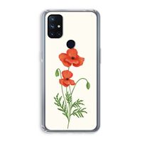 Red poppy: OnePlus Nord N10 5G Transparant Hoesje