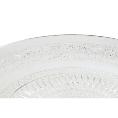 Dinerbord Home ESPRIT Transparant Kristal 33 x 33 x 9,4 cm