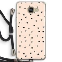 Kleine kattenkopjes: Samsung Galaxy A5 (2016) Transparant Hoesje met koord