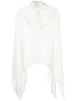 P.A.R.O.S.H. blouse en soie à col lavallière - Blanc