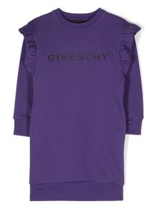 Givenchy Kids robe-pull à logo imprimé - Violet