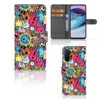 OnePlus Nord CE 5G Wallet Case met Pasjes Punk Rock - thumbnail