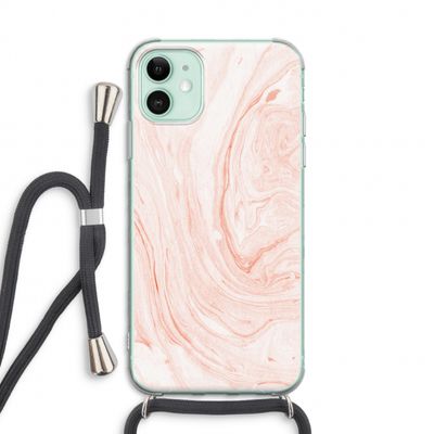 Peach bath: iPhone 11 Transparant Hoesje met koord
