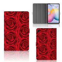 Samsung Galaxy Tab S6 Lite | S6 Lite (2022) Tablet Cover Red Roses - thumbnail